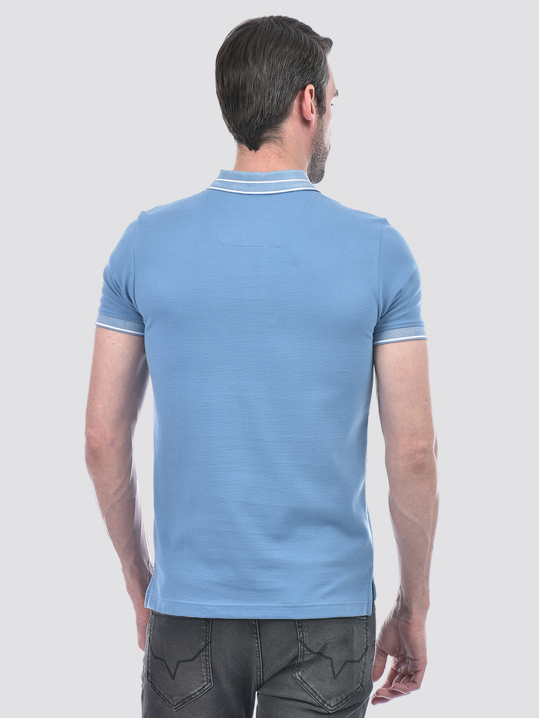 Numero Uno Men Striped Blue T-Shirt